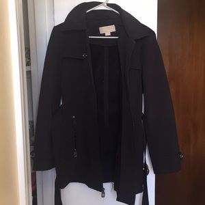 Michael Kors water resistant outerwear black coat